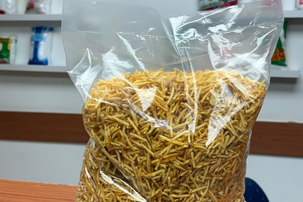 Bolsa transparente de polietileno de baja densidad con producto a granel
